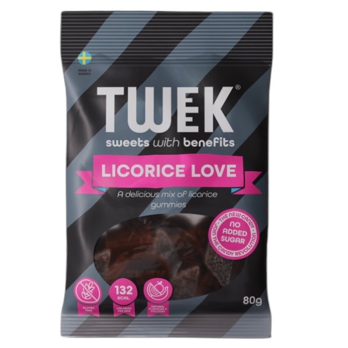 Tweek, Liquorice Love, Mischung Lakritzgummies (Zuckerfrei)