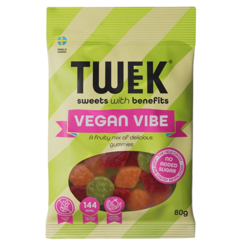 Tweek, Vegan Vibe, Fruchtgummies (Zuckerfrei)